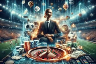 Stworz dynamiczna futurystyczna grafike nawiazujaco do promocji i bonuso. W centrum umiesc eleganck